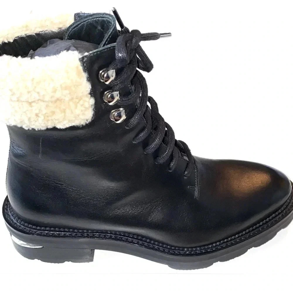 Alexander Wang Andy Hiker Calf Shearling Boot 36.5